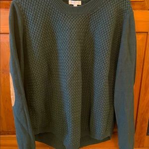 August Mist- Josef Elbow Patch Pullover sweater